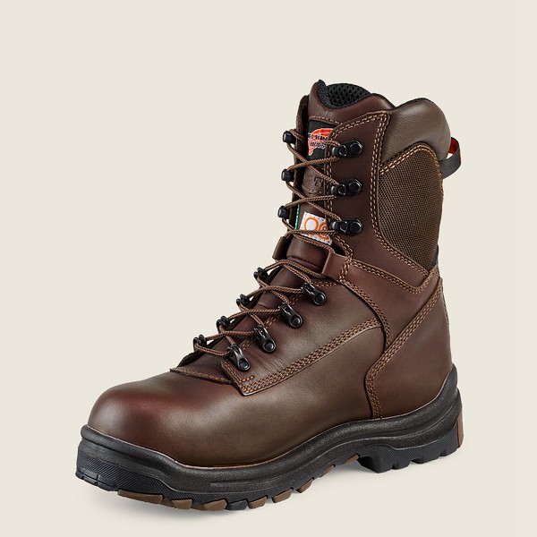 Safety Støvler Herre - Red Wing King Toe® - 8-Inch Insulated Waterproof Csa Toe - Sort/Brune - EHAXW